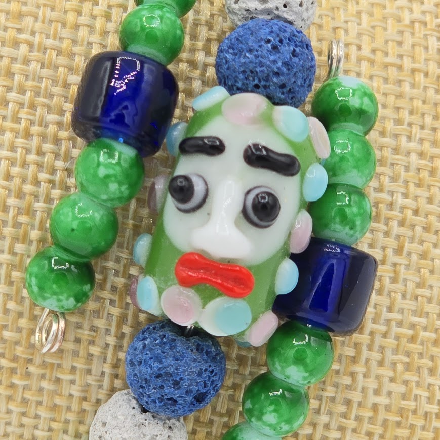LAVA - Colorful Lampwork & Glass Beads Bracelet