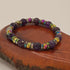 Handmade Jewelry; STRETCH Bracelet with Amethyst and Crystals; Tina Lucas; The Cool Collective; Woman-Owned Small Business