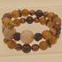 LAVA - Memory Wire Bracelet With Fall Color Beads