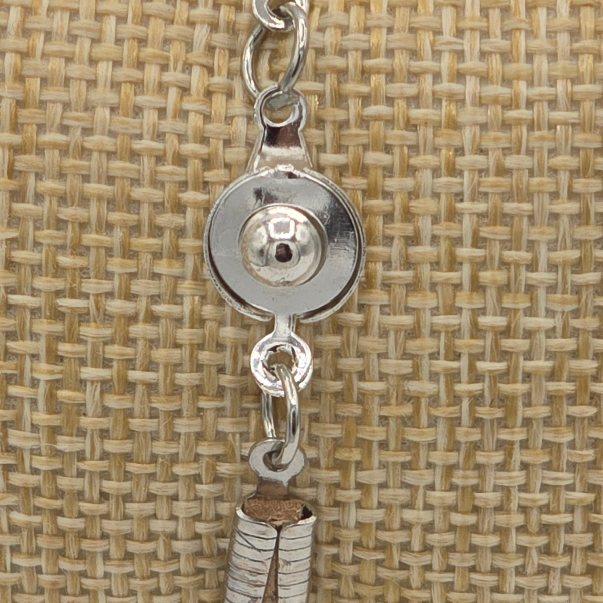Turquoise Nugget on Tan Suede Leather With Silver Tone Accents