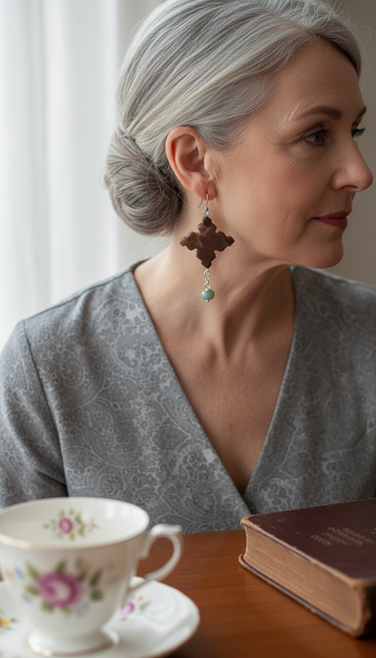 Jasper & African Opal Jasper Earrings on Stainless Steel Ear Wires