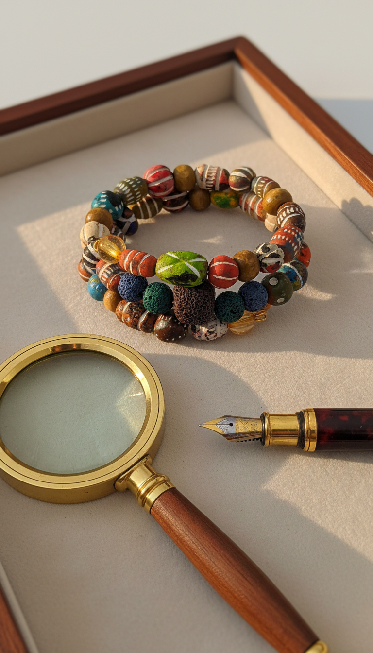 LAVA - Vibrant Clay and Wood Beads Bracelet